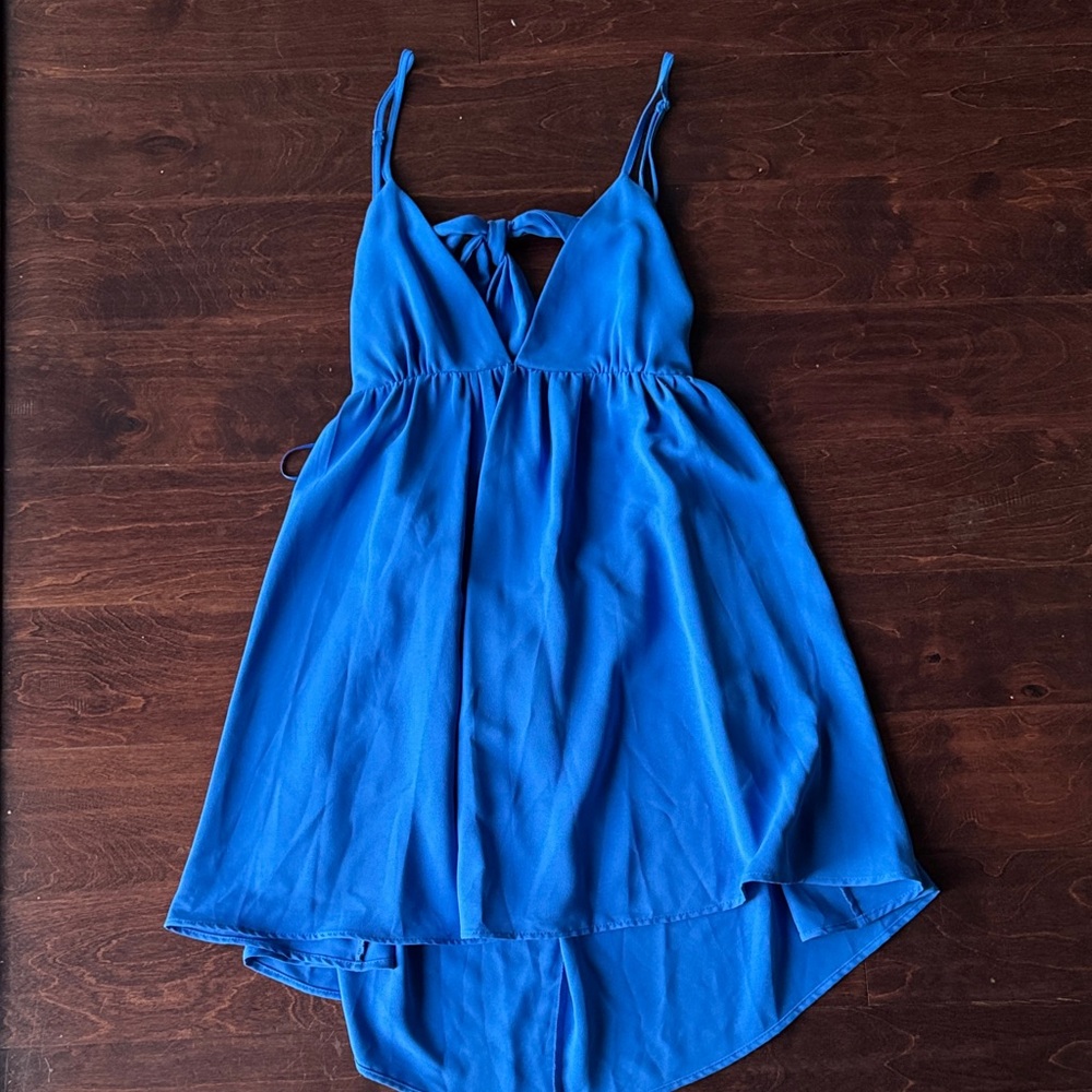 Vibrant Blue Sleeveless Dress